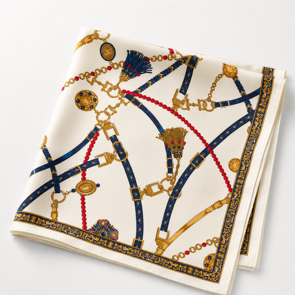 The Ivory Silk Scarf